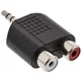 Audio adapteris 3.5mm vīrietis / 2x RCA stereo sieviete InLine 99302