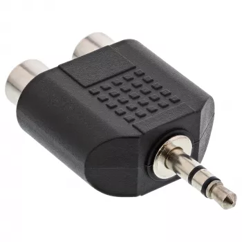 Audio adapteris 3.5mm vīrietis / 2x RCA stereo sieviete InLine 99302
