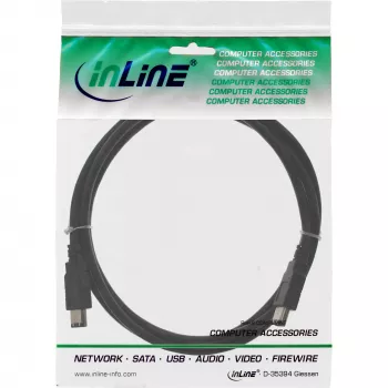 InLine FireWire 400 1394 kabelis 6 kontaktu tēviņš / tēviņš 3m