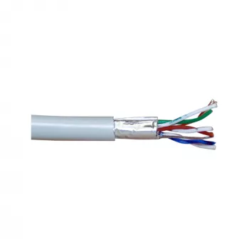 InLine Patch Kabelis F/UTP Cat.5e AWG26 CCA PVC pelēks 100m