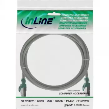 InLine Crossover PC to PC Patch Kabelis SF/UTP Cat.5e pelēks 1m