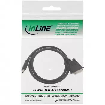 InLine HDMI-DVI kabelis HDMI vīrišķais / DVI vīrišķais 18+1 melns 5m