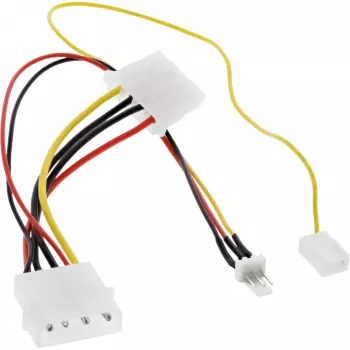 InLine ventilatora adaptera kabelis 12V / 7V ar ātruma signālu 33007T