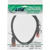 InLine Slim Patch kabelis, U/UTP, Cat.6, melns, 1,5m
