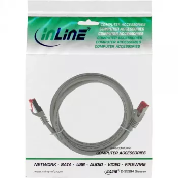 InLine Patch Kabelis S/FTP PiMF Cat.6 250MHz PVC varš pelēks 0.25m