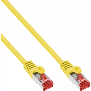 InLine Patch Kabelis S/FTP PiMF Cat.6 250MHz PVC varš dzeltens 0.5m