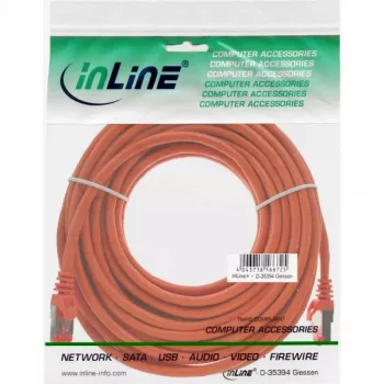 InLine Patch Kabelis S/FTP PiMF Cat.6 250MHz PVC varš oranžs 20m