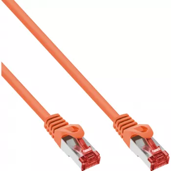 InLine Patch Kabelis S/FTP PiMF Cat.6 250MHz PVC varš oranžs 15m