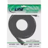 InLine HDMI plakanais kabelis High Speed ar Ethernet, zeltīti kontakti, melns, 10m
