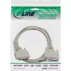 InLine seriālais kabelis DB25 tēviņš/mātīte pelēks 20m