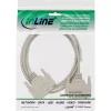 InLine serial kabelis veidots DB25 vīrietis / vīrietis tiešais pelēks 10m