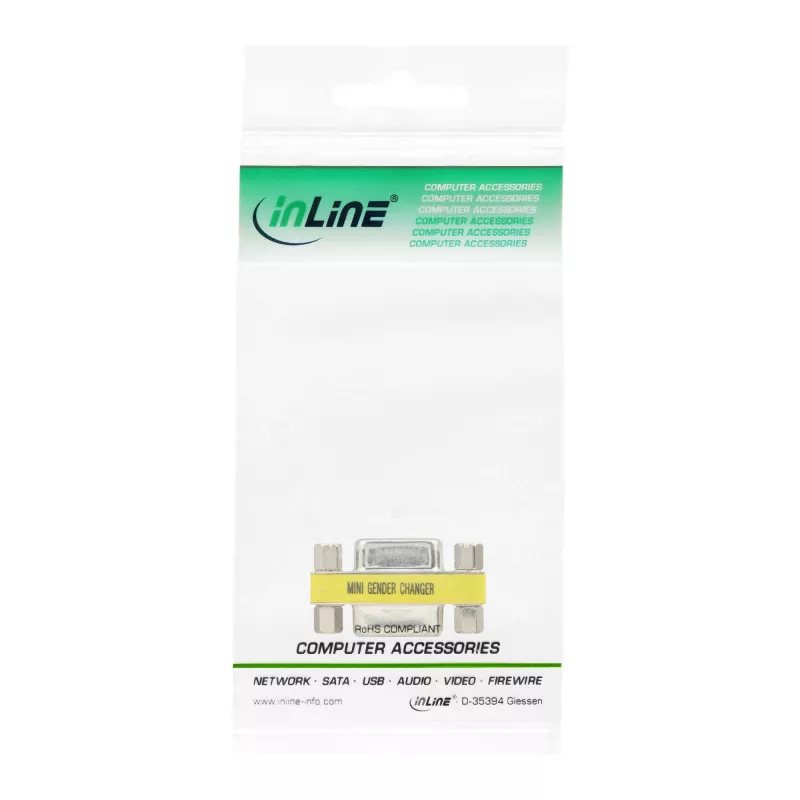 InLine Mini Dzimuma Mainītājs 9 Kontaktu sievišķais / sievišķais