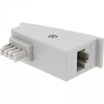 InLine TAE-F DSL Adapter, TAE-F vīrišķais / RJ45 sievišķais, 8P2C Fritzbox, pelēks