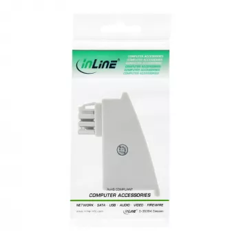 InLine TAE-F DSL Adapter, TAE-F vīrišķais / RJ45 sievišķais, 8P2C Fritzbox, pelēks