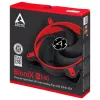 ARCTIC BioniX P140 (Sarkans) – Spiediena optimizēts 140 mm spēļu ventilators ar PWM PST