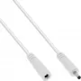 InLine DC pagarinātājkabelis, DC vīriešu/sieviešu 3.5x1.35mm, AWG 18, balts 2m