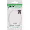 InLine DC pagarinātāja kabelis, DC vīriešu/sieviešu 5.5x2.5mm, AWG 18, balts 2m