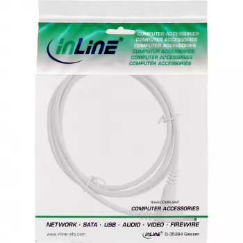 InLine DC pagarinātājvads, DC vīrišķais/sieviešu 4.0x1.7mm, AWG 18, balts 0.5m