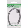 InLine DC pagarinājuma kabelis, DC vīrišķais/sieviešu 5.5x2.5mm, AWG 18, melns 1m