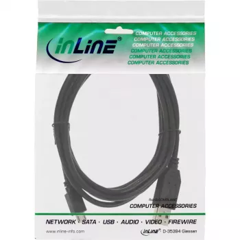 InLine Micro USB 2.0 kabelis USB Type A vīriešu / Micro-B vīriešu, melns, 0.5m