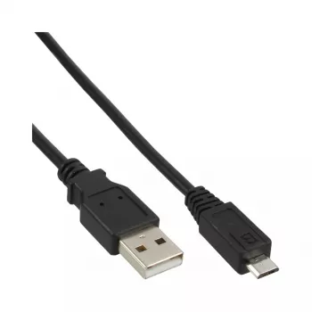 InLine Micro USB 2.0 kabelis USB Type A vīriešu / Micro-B vīriešu, melns, 0.5m