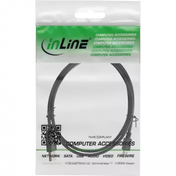 InLine Micro USB 2.0 kabelis USB A vīriešu / Micro-B vīriešu, melns, 1m
