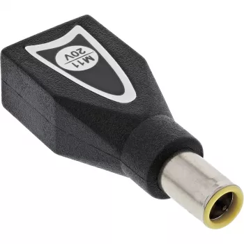InLine Switch Plug M11 (20V) rezerves spraudnis universālajam barošanas blokam 90W / 120W, melns