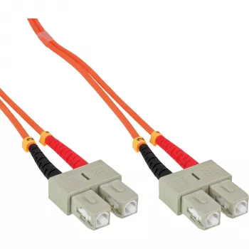 InLine optiskās šķiedras dupleksais kabelis SC/SC 50/125µm OM2 10m