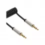 InLine Slim spirālveida audio kabelis 3.5mm vīriešu/vīriešu 4-pin stereo 2m