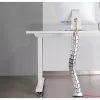 InLine Elastīgs vertikāls kabeļkanāls galdam, 2 kameras, 0,80 m, sudrabs