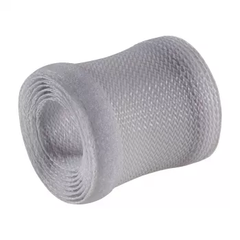 InLine auduma kabeļu kanāls ar Velcro aizdari, 1m x 25mm balts