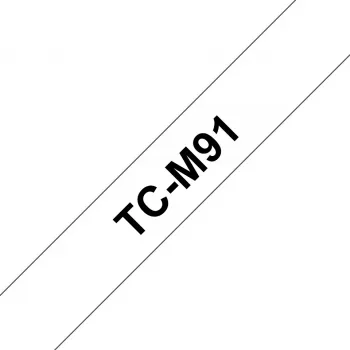 Marķēšanas lente Brother TCM91 9mm melns uz caurspīdīga