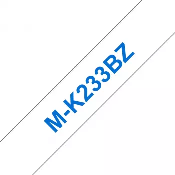 Lentīšu kasete Brother MK233 12mm Zila Uz Baltas