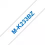 Lentīšu kasete Brother MK233 12mm Zila Uz Baltas