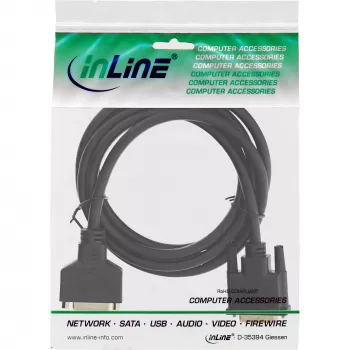 DVI-D kabelis Premium 24+1 vīrietis-sieviete Dual Link apzeltīts 3m InLine 17763P