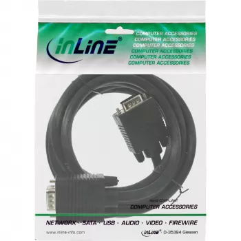 InLine S-VGA kabelis 15HD vīrietis / vīrietis melns 1m