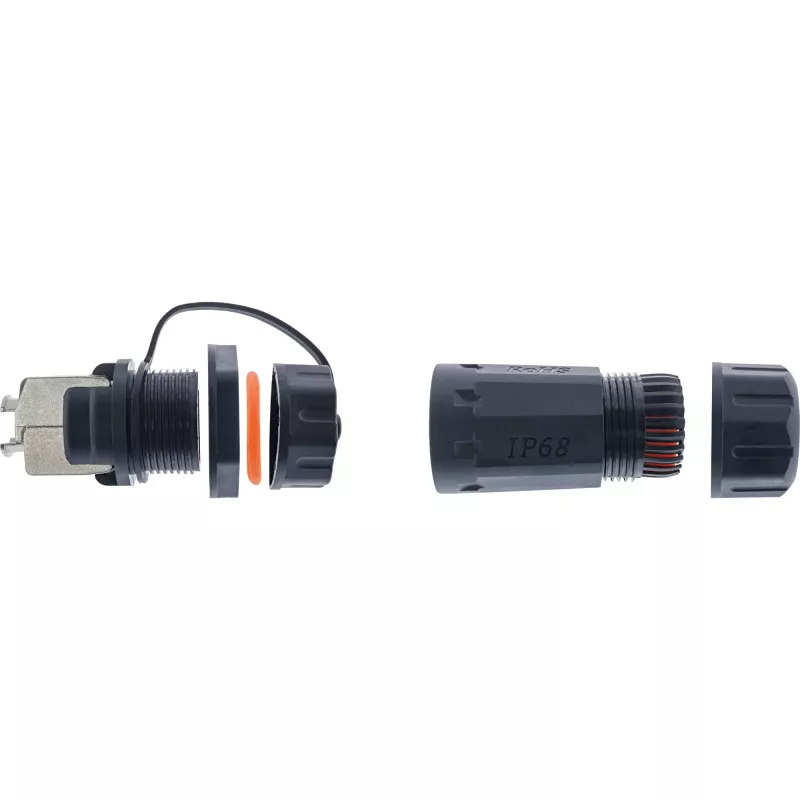 InLine Cat.6A savienotāju komplekts, ūdensnecaurlaidīgs IP68, 2x RJ45 F/F, 1:1