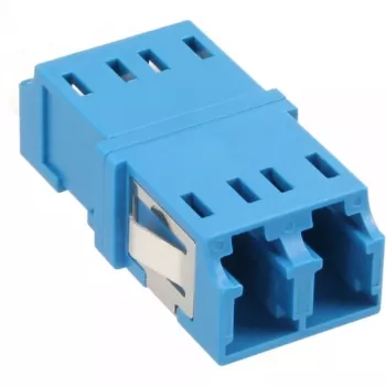 InLine 89989D Šķiedru optikas adapteris Duplex LC/LC SM ar keramikas uzmavu, zils