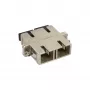 InLine Fiber Optical Metal Adapter Duplex SC/SC MM Keramikas Uzmava ar Atloku