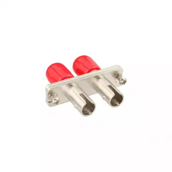 InLine Fiber Optical Adapter Metal Duplex ST/ST MM Keramikas Uzmava Ar Atloku