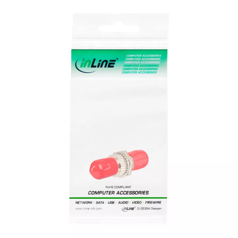 InLine Fiber Optical savienotājs Simplex ST/ST multimode metāla uzmava 89990B