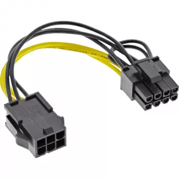 InLine iekšējais strāvas adapteris 6 kontaktu / 8 kontaktu PCIe grafikas kartēm