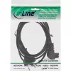 InLine strāvas kabelis, Euro kontaktdakša / Euro8 leņķa savienotājs, melns, 2m