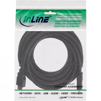 HDMI kabelis High Speed vīrietis / vīrietis melns 5m InLine 17605E