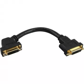 InLine DVI-I adaptera kabelis 24+5 DVI sieviete / sieviete ar atloku 0.2m