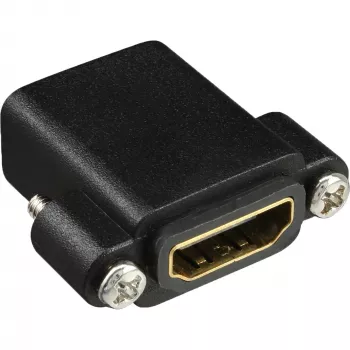 InLine HDMI Adapteris A tipa sievišķais / sievišķais ar zeltītiem kontaktiem un atloku, 4K2K