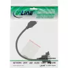 InLine USB 2.0 adaptera kabelis A ligzda / B paneļa savienotājs 33441F 0,2m