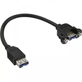 InLine USB 3.0 Adapter Kabelis, A sievišķais / Šasijas A savienotājs, 0,20 m