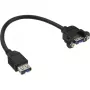 InLine USB 3.0 Adapter Kabelis, A sievišķais / Šasijas A savienotājs, 0,20 m