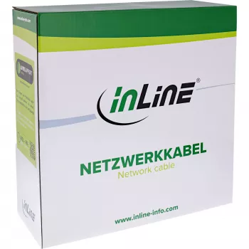 InLine Patch Kabelis S/FTP PiMF Cat.6A bezhalogēns 500MHz balts 100m